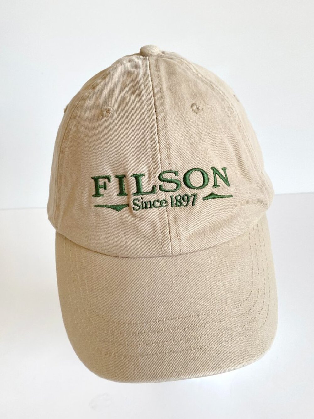 Vintage Filson Khaki Canvas Adjustable Hat Cap O/S Cotton